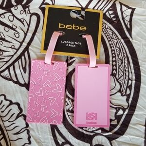 Bebe Pink Luggage Tags 2 Pack